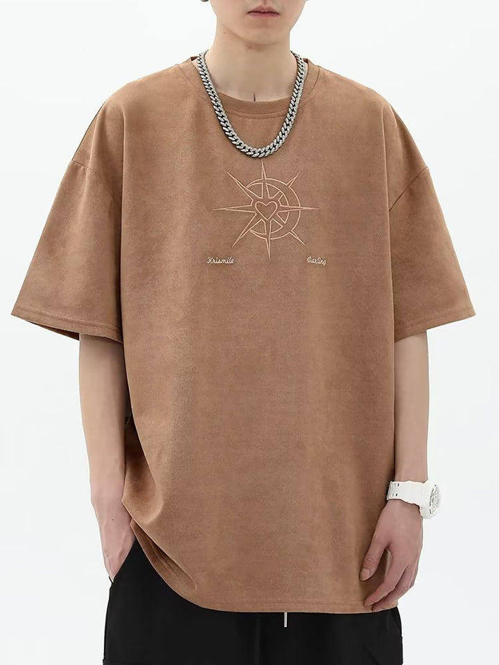 Men Graphic Printed Round Neck  Oversized T-shirt