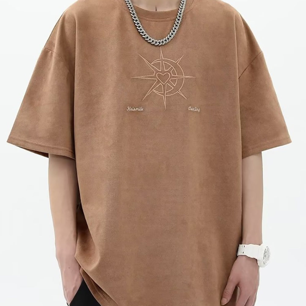 Men Graphic Printed Round Neck  Oversized T-shirt