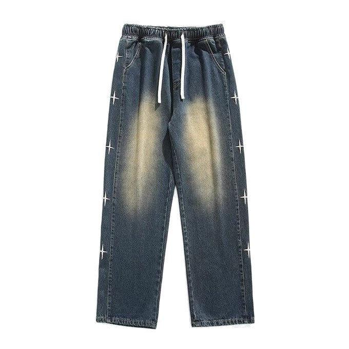 Men Straight Fit Mid-Rise Jeans