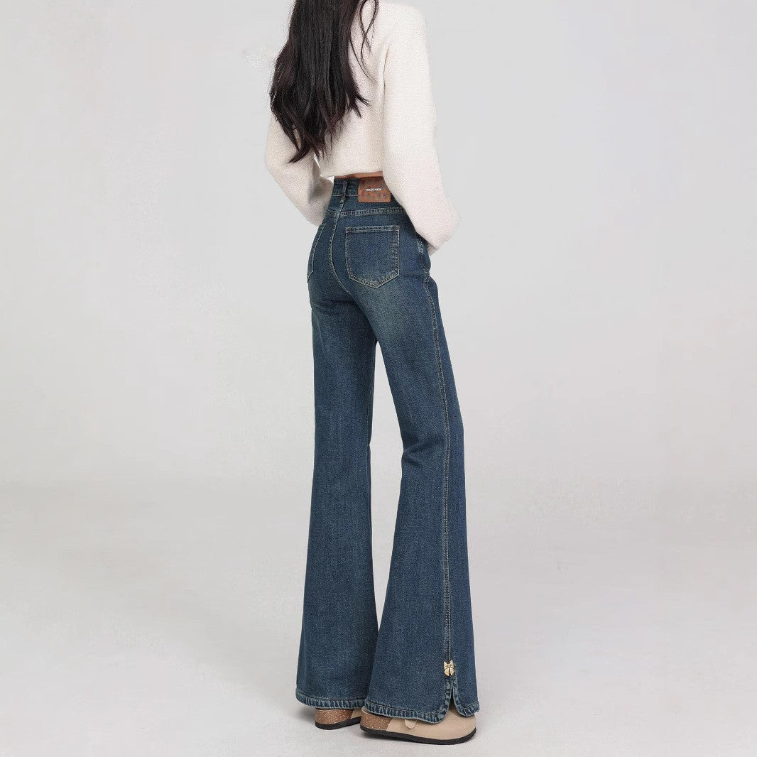 Women Bootcut Mid-Rise Light Fade Stretchable Jeans