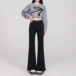 Women Bootcut Mid-Rise Light Fade Stretchable Jeans