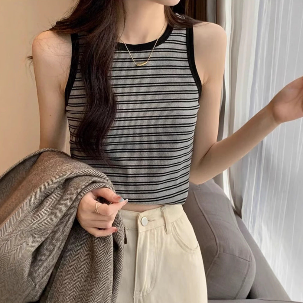Striped Crop Top