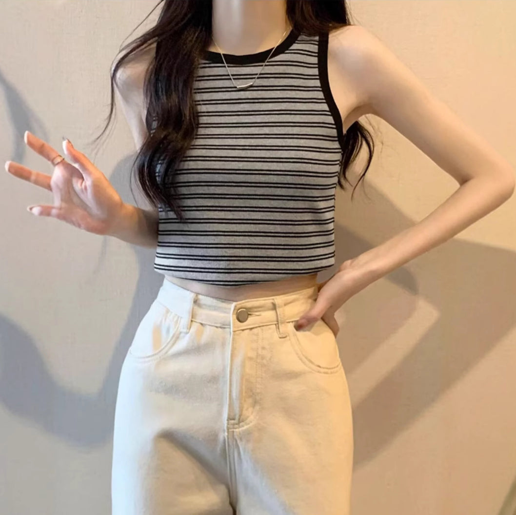 Striped Crop Top