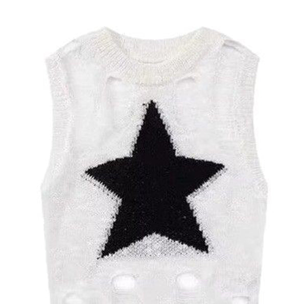 Women Round Neck Sleeveless Crop Top