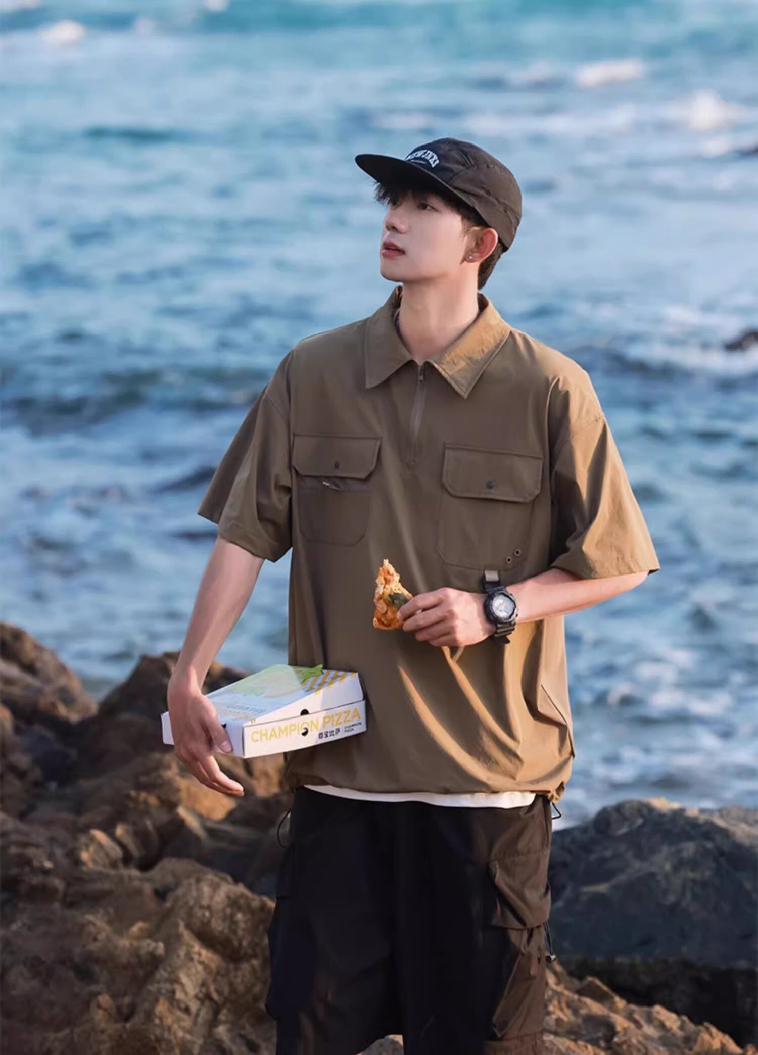 Spread Collar Regular Fit Shirt
