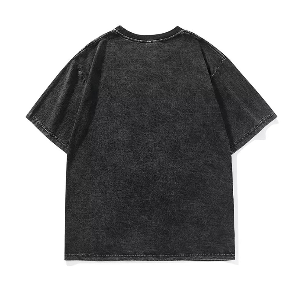 Men Graphic Printed Round Neck Cotton Relaxed Fit T-shirt