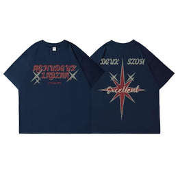 Men Graphic Printed Round Neck Cotton Relaxed Fit T-shirt