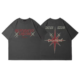 Men Typography Printed Round Neck Cotton T-shirt