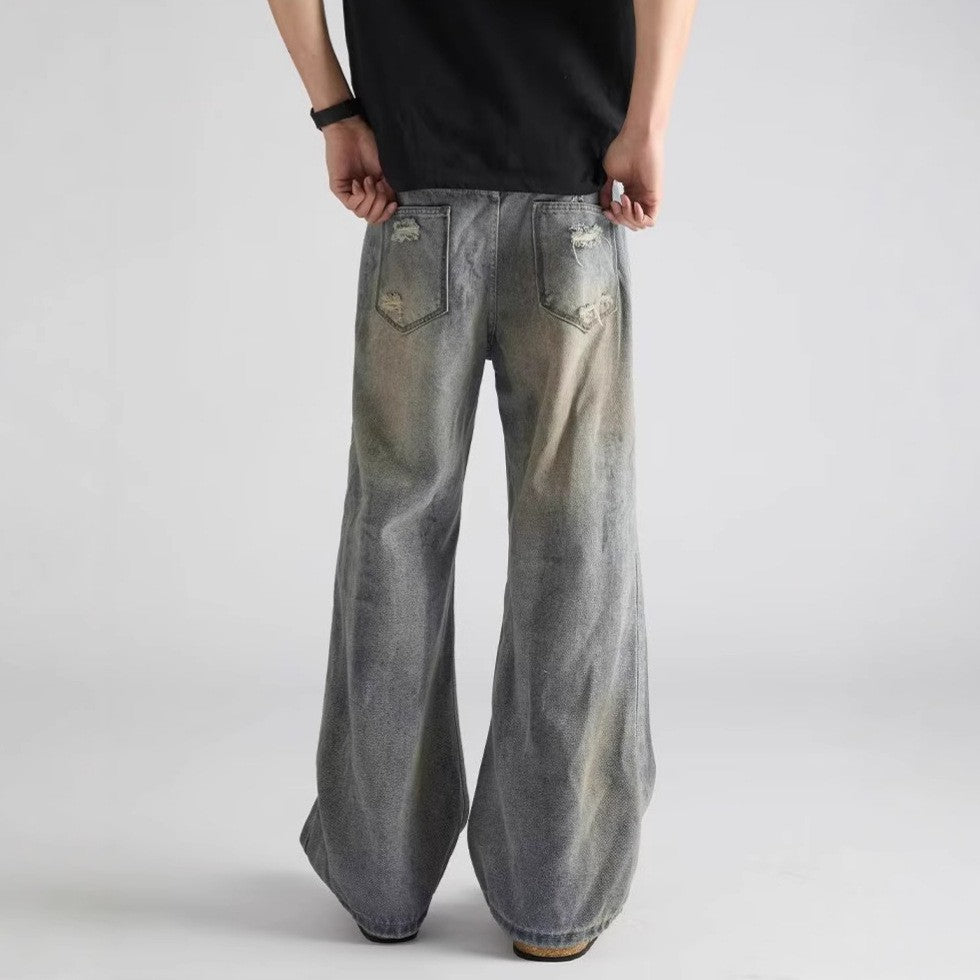 Women Regular Fit Mid-Rise Highly Distressed Heavy Fade Jeans