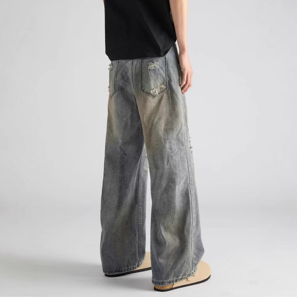 Women Regular Fit Mid-Rise Highly Distressed Heavy Fade Jeans