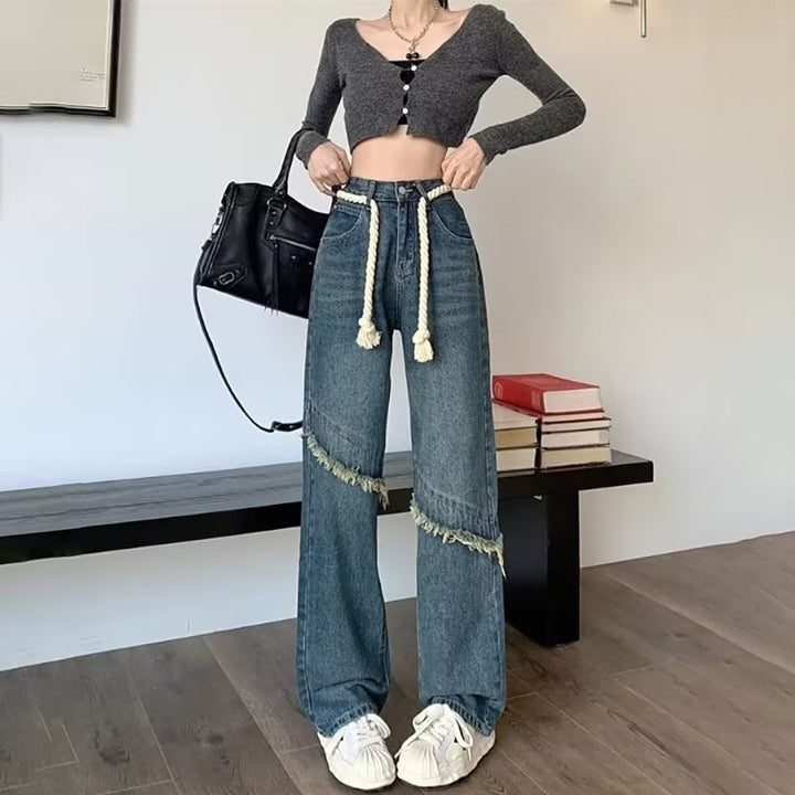 Women Cotton Straight Fit Light Fade Jeans