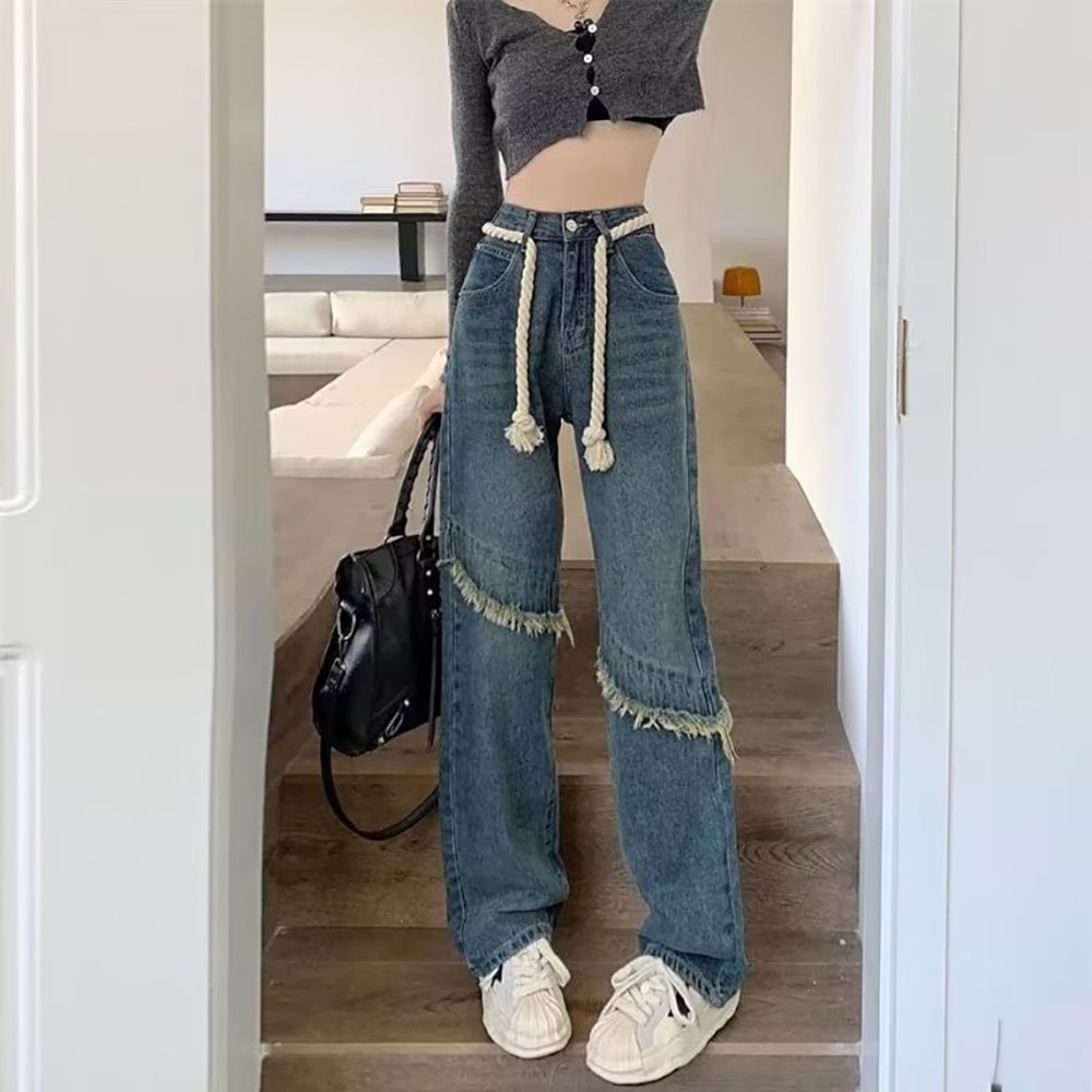 Women Cotton Straight Fit Light Fade Jeans