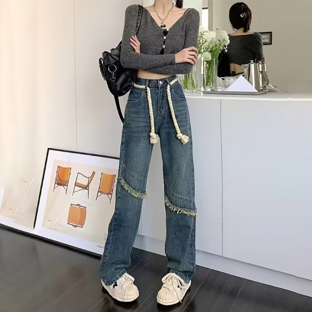Women Cotton Straight Fit Light Fade Jeans