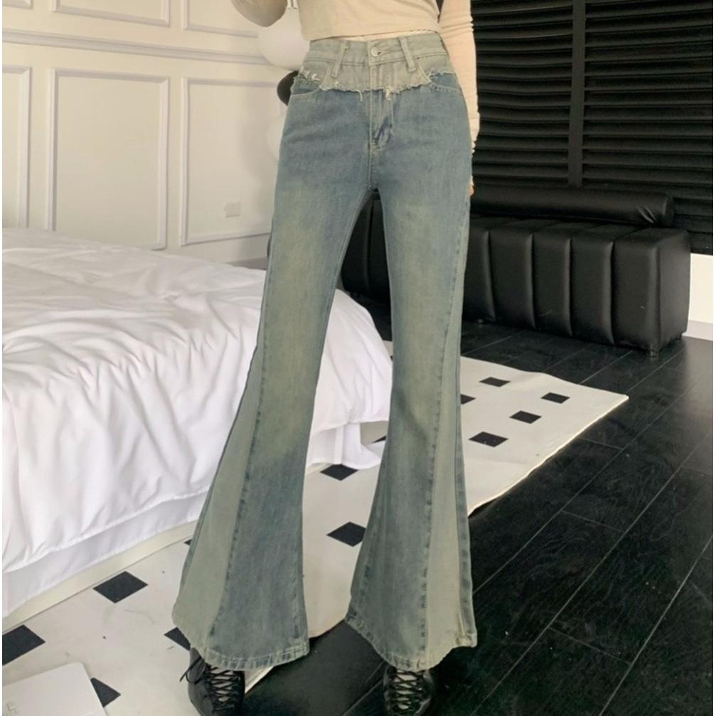Women Wide Leg Light Fade Jeans