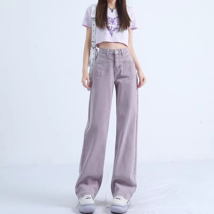 Mid-Rise Straight Fit Jeans