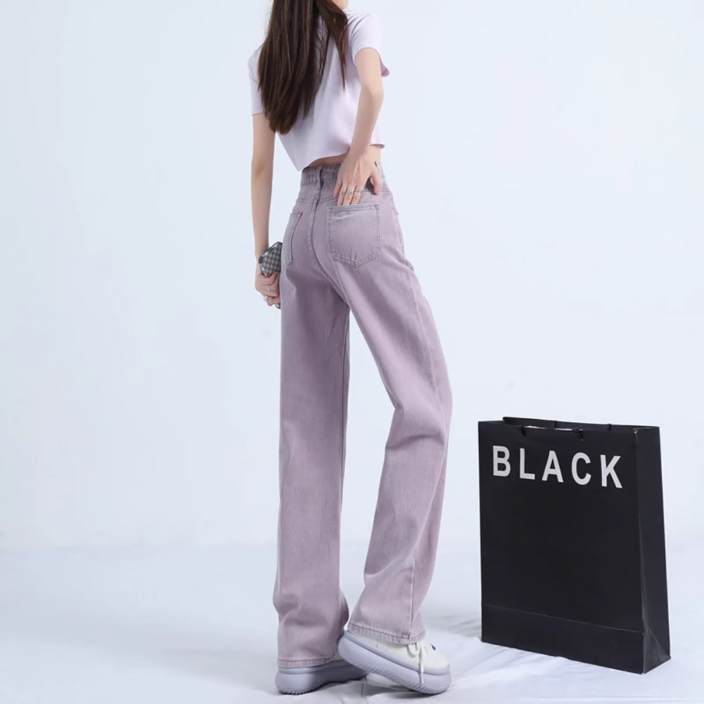 Mid-Rise Straight Fit Jeans