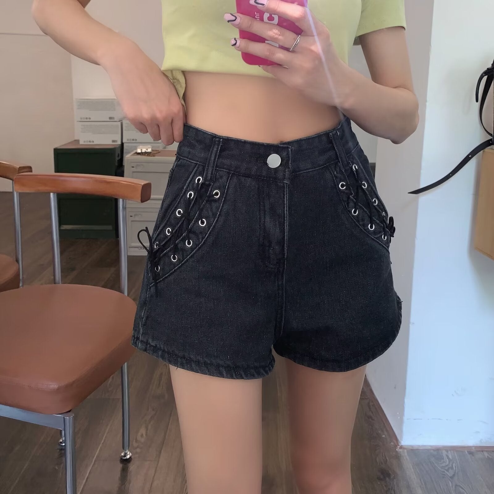 Women Outdoor Denim Shorts
