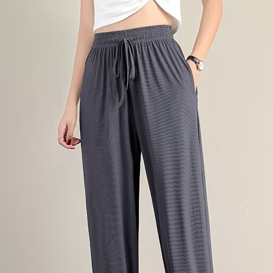 Women Solid Easy Wash Regular Fit Trousers