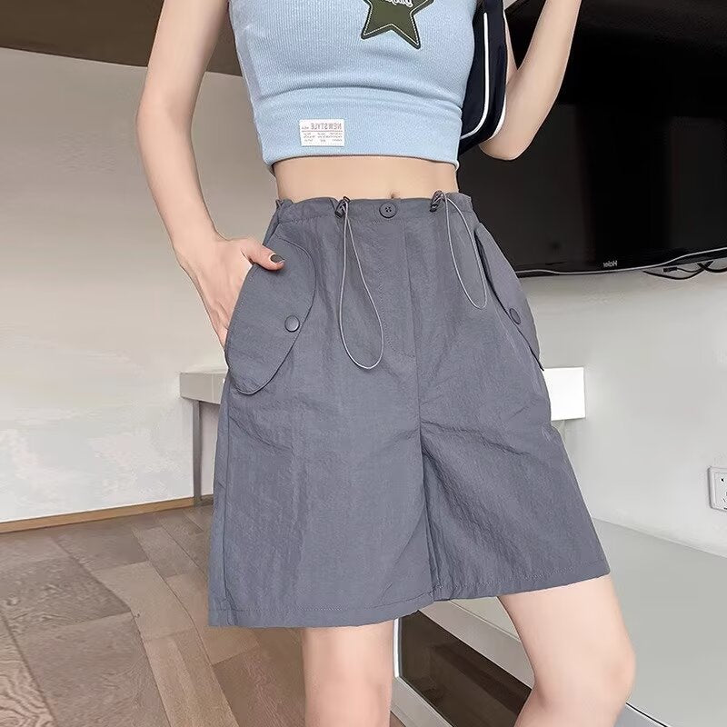 Women Loose Fit Chino Shorts
