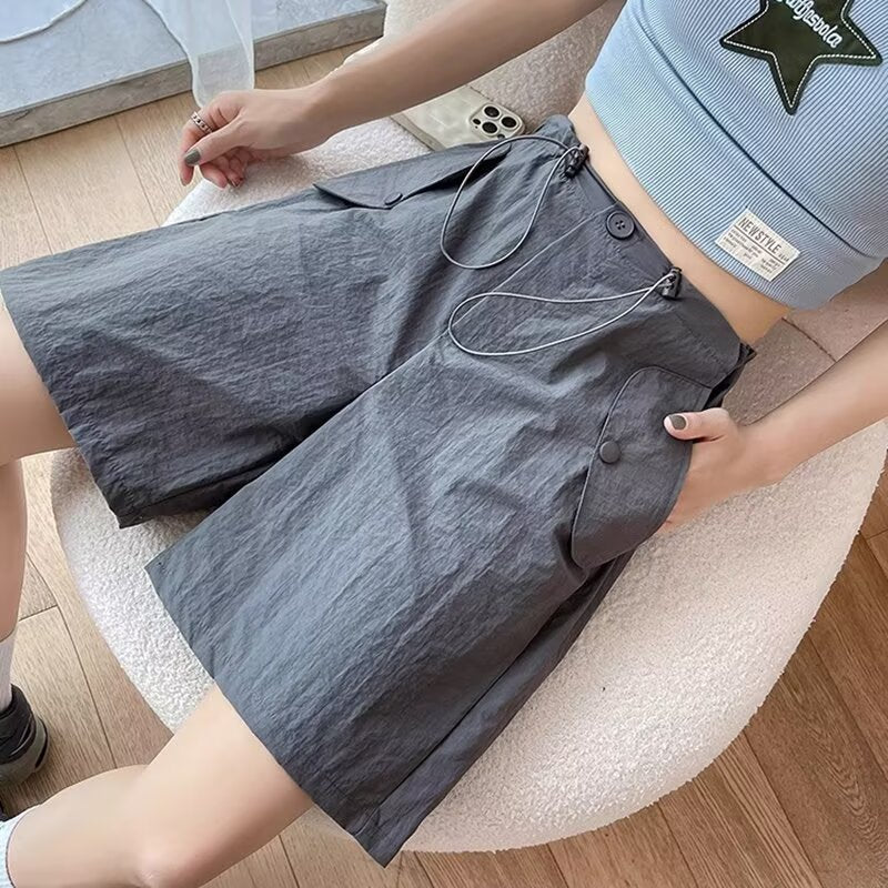 Women Loose Fit Chino Shorts