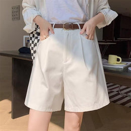 Women High Rise Loose Fit Regular Shorts