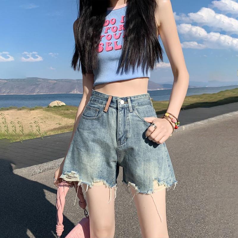 Women Bootcut Highly Distressed Heavy Fade Jeans