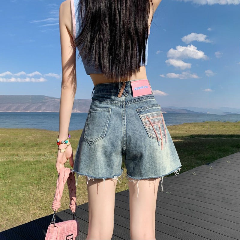 Women Bootcut Highly Distressed Heavy Fade Jeans
