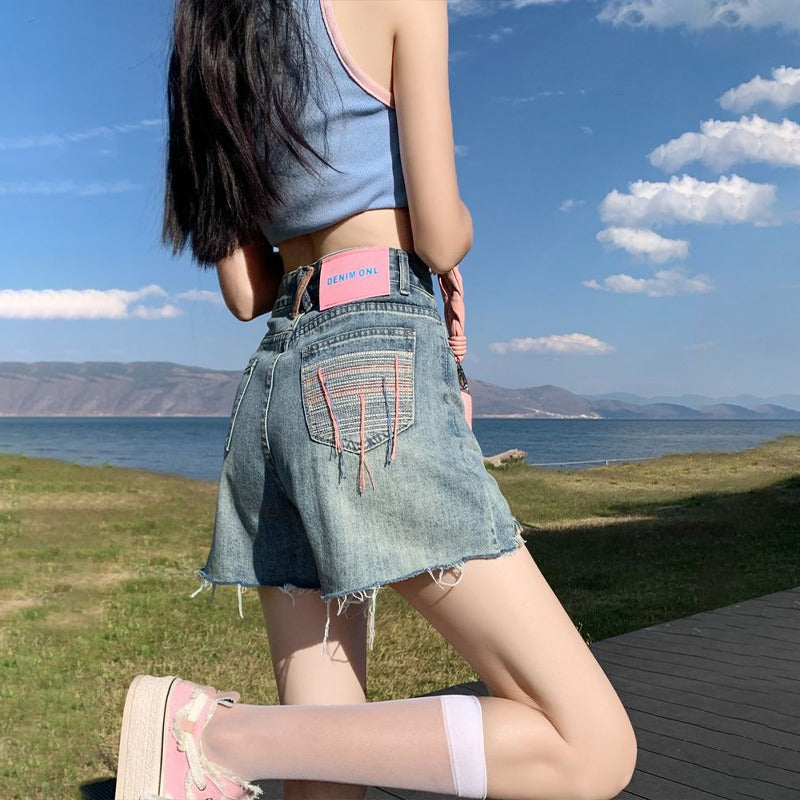 Women Bootcut Highly Distressed Heavy Fade Jeans