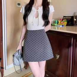 Printed A-Line Skirt