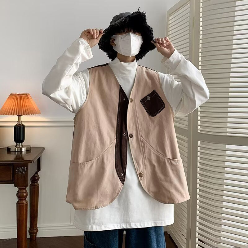 V Neck Sleeveless Waistcoat