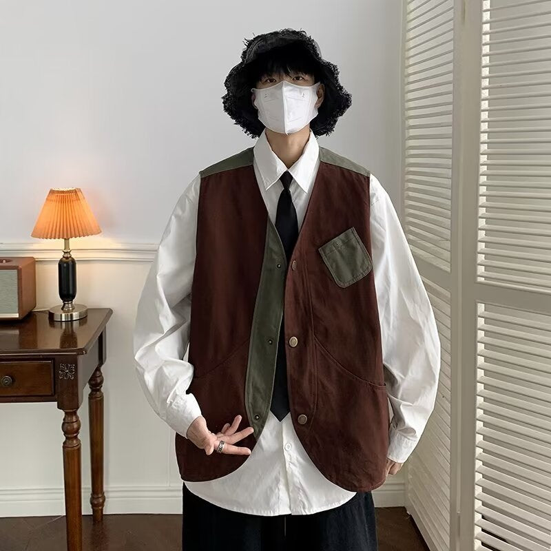 V Neck Sleeveless Waistcoat