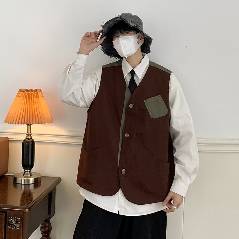V Neck Sleeveless Waistcoat
