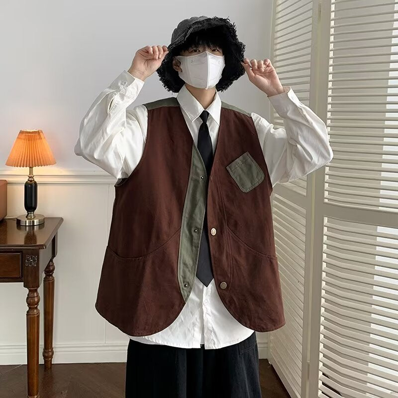 V Neck Sleeveless Waistcoat