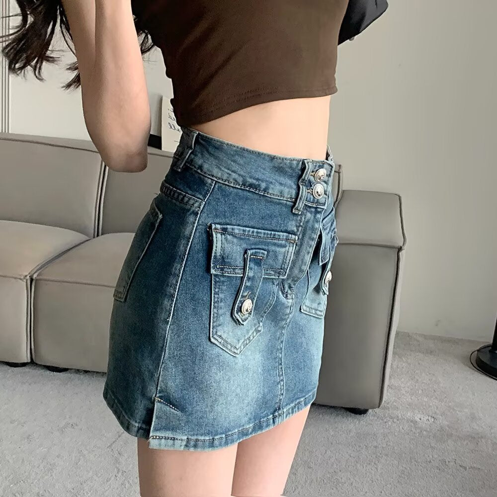 Straight Mini Skirt