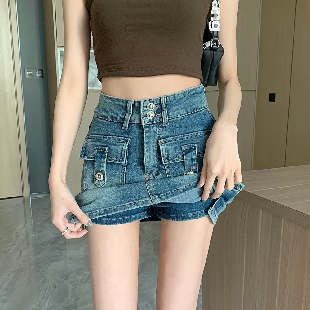 Straight Mini Skirt