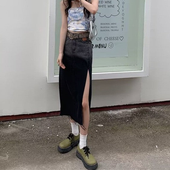 Straight Midi Skirt