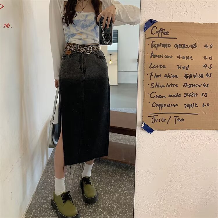 Straight Midi Skirt