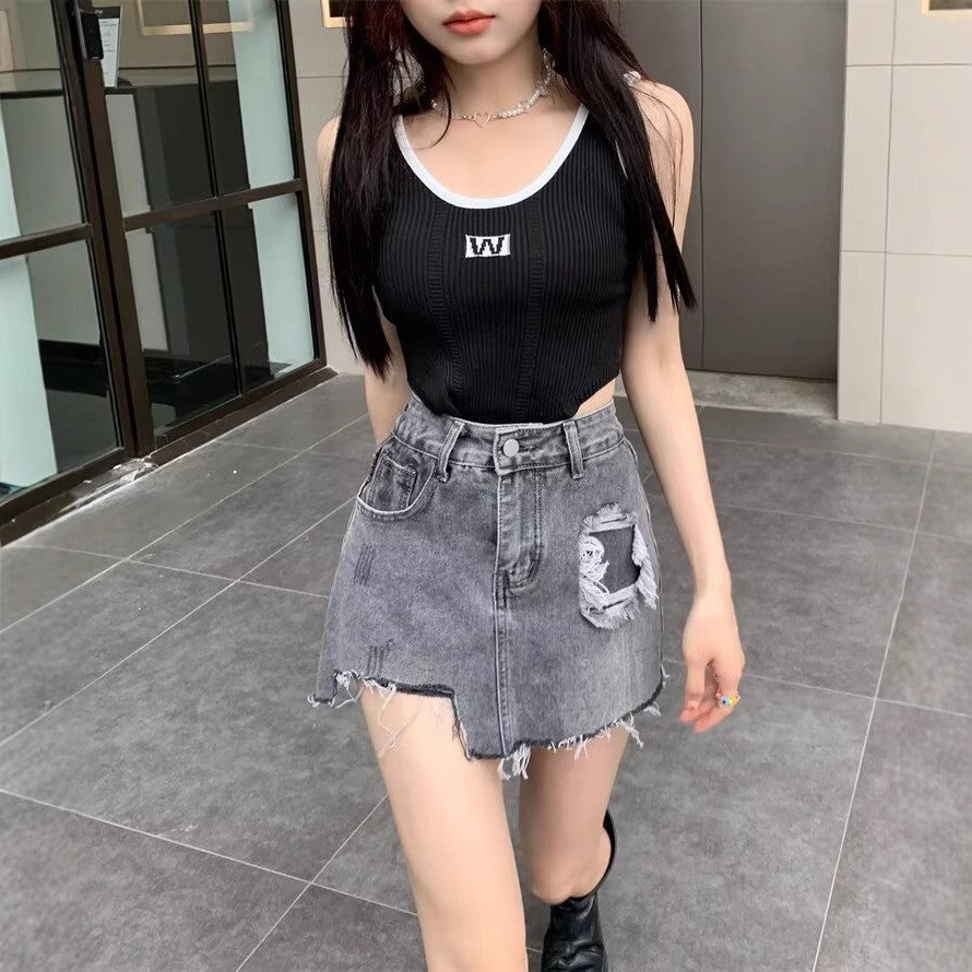 Straight Mini Skirts