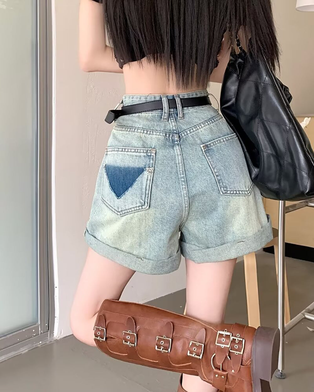 Solid Mid-Rise Regular Shorts