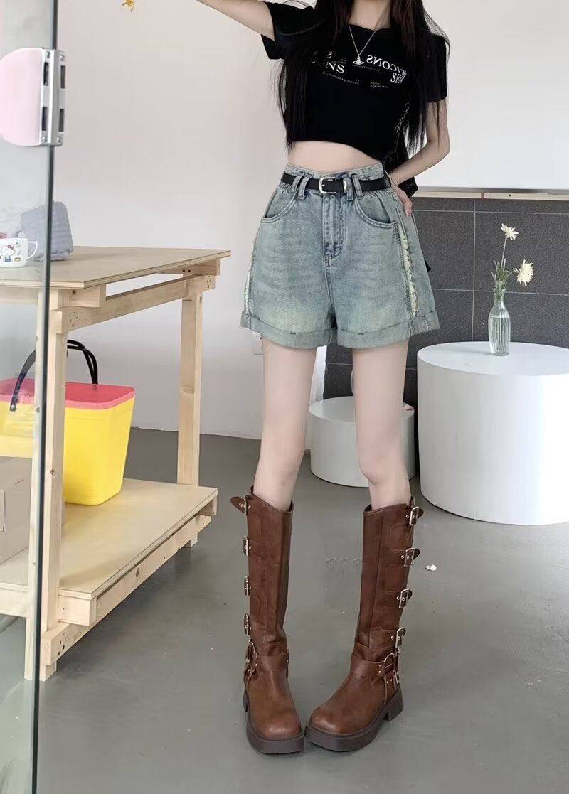Solid Mid-Rise Regular Shorts