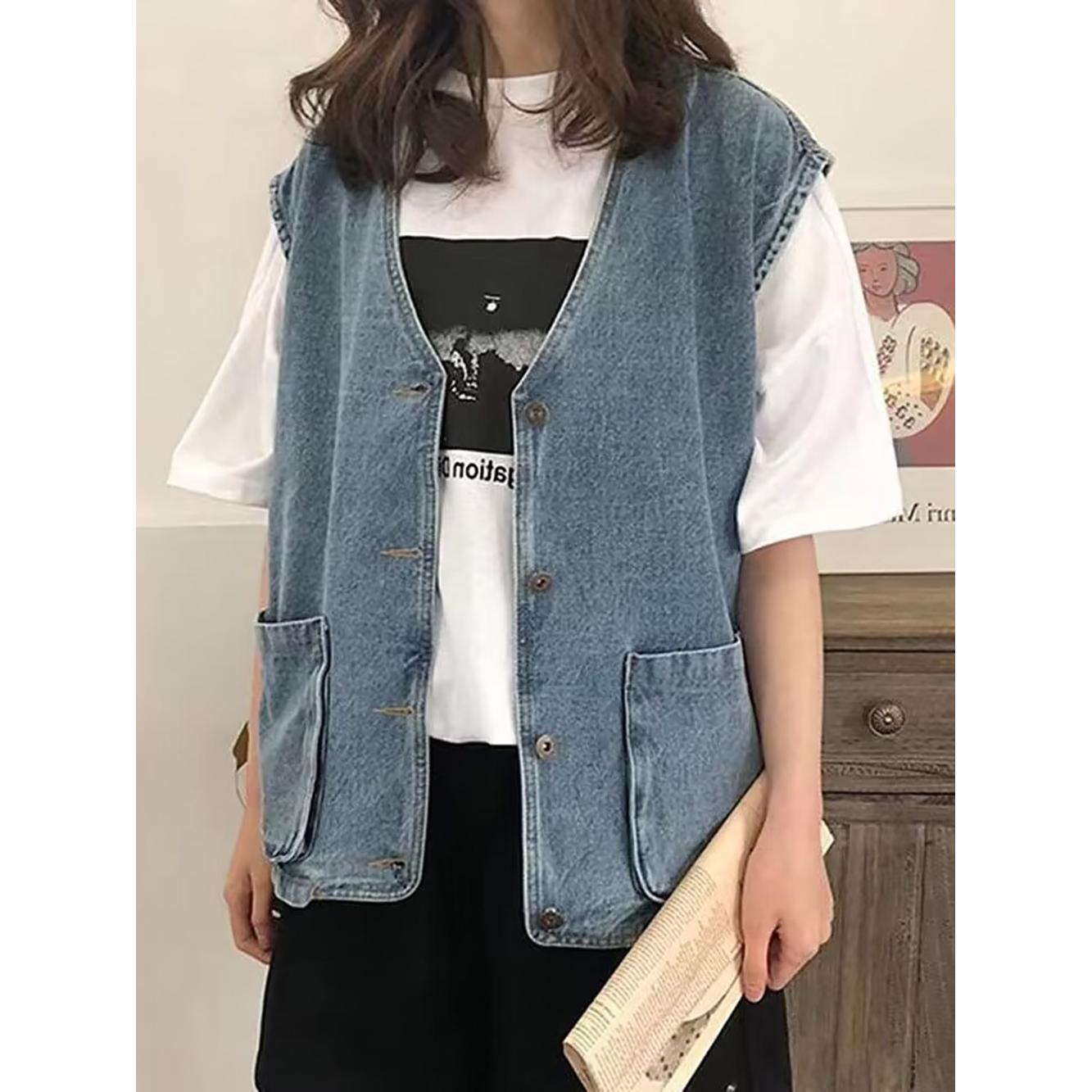 Women Collarless Tailored Jacket