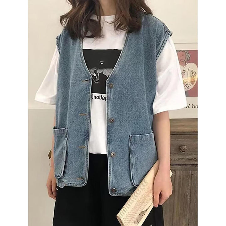 Women Collarless Tailored Jacket