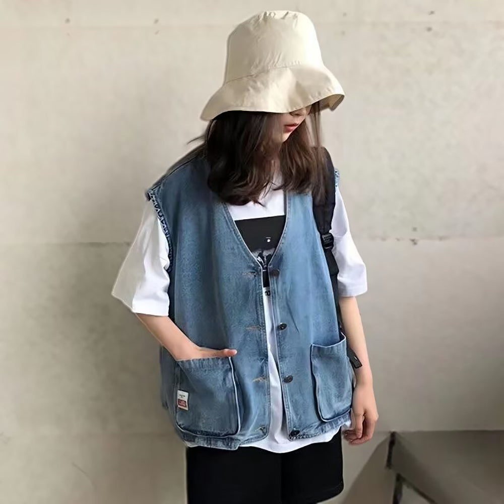 Women Collarless Tailored Jacket