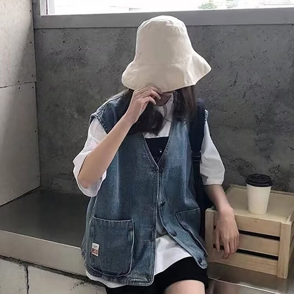 Women Collarless Tailored Jacket