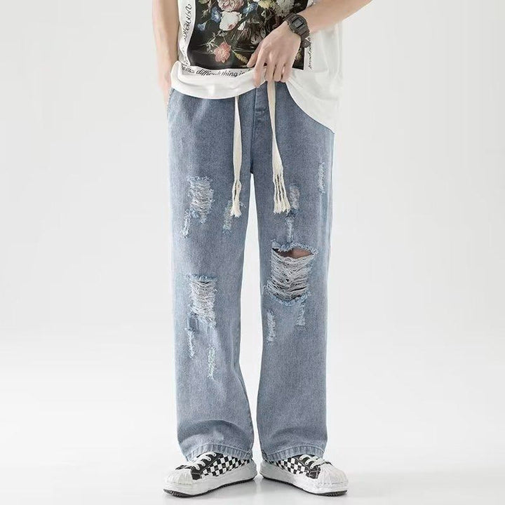 Men Regular Fit Mid-Rise Mildly Distressed Light Fade Jeans