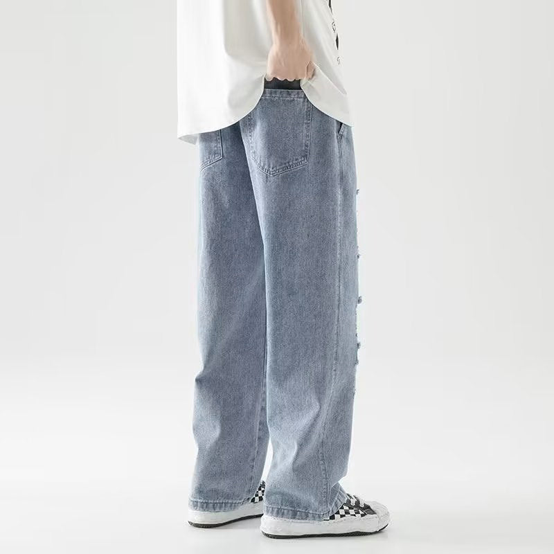 Men Regular Fit Mid-Rise Mildly Distressed Light Fade Jeans