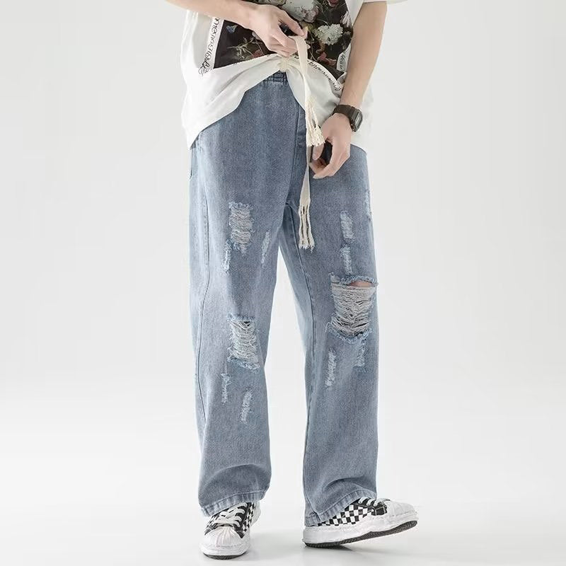Men Regular Fit Mid-Rise Mildly Distressed Light Fade Jeans