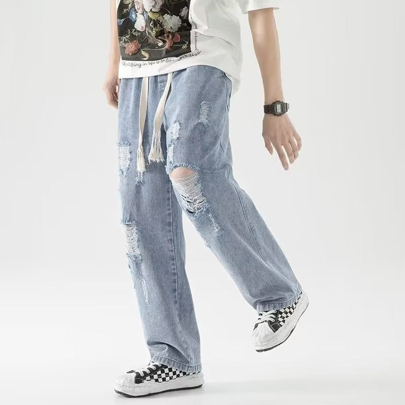 Men Regular Fit Mid-Rise Mildly Distressed Light Fade Jeans