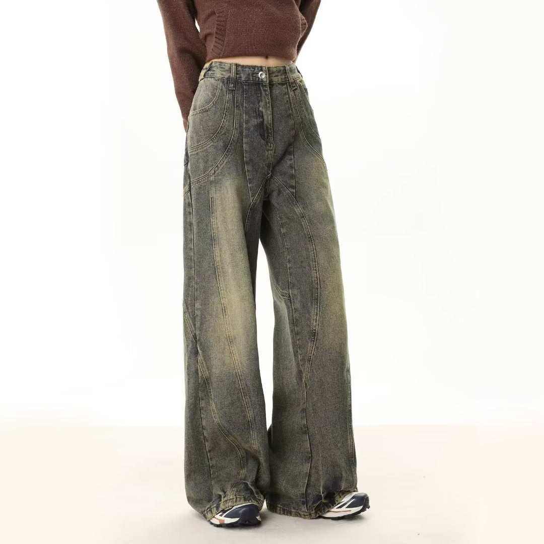 Mid-Rise Straight Fit Jeans