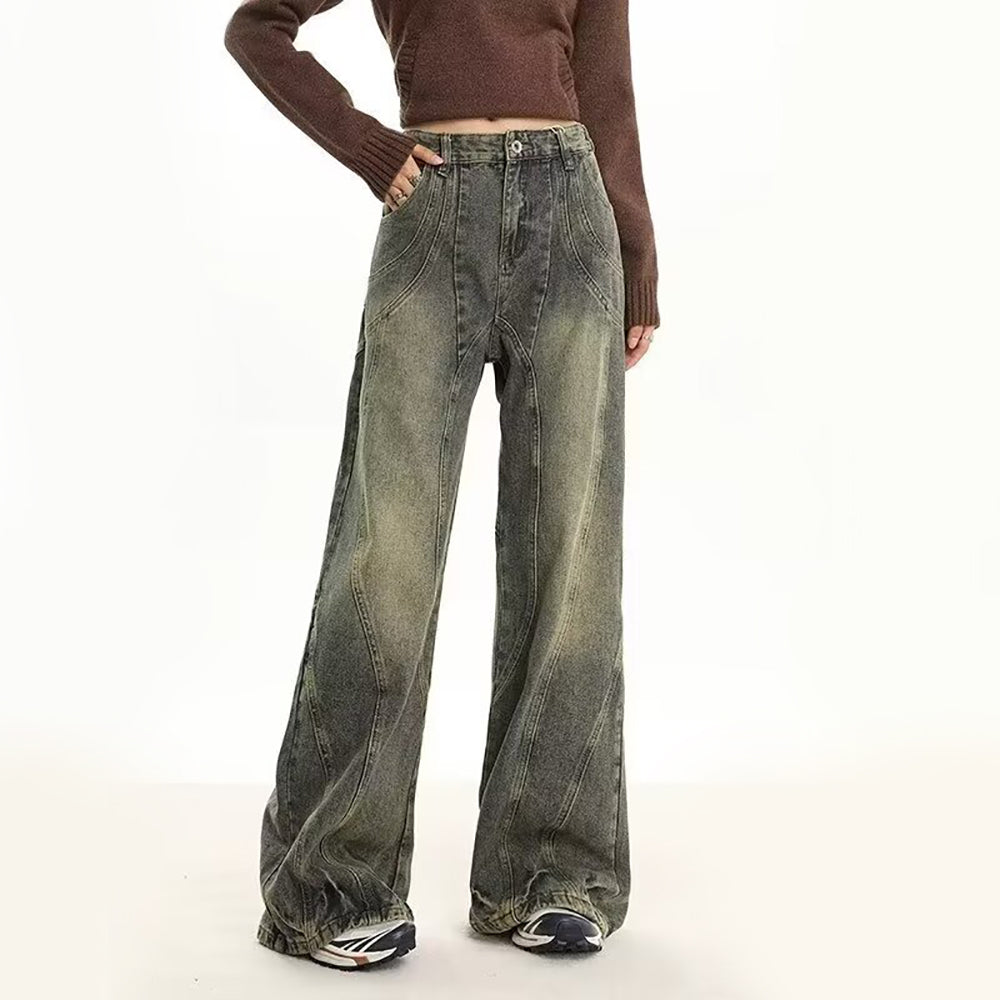Mid-Rise Straight Fit Jeans